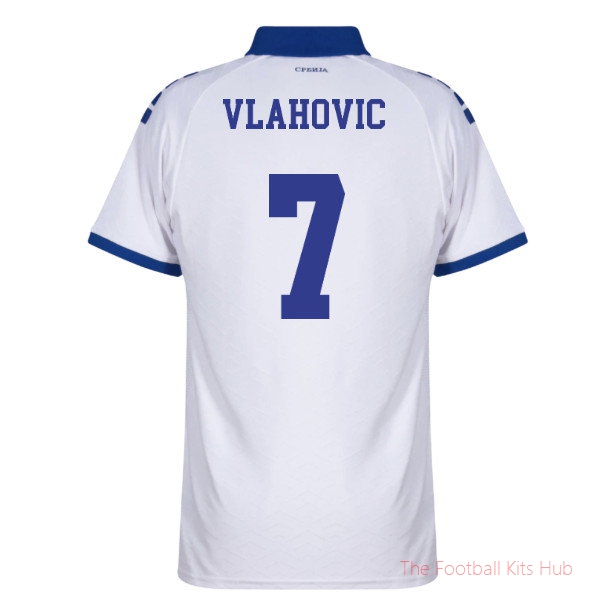 Serbia Vlahovic 2025 2026 Serbia Away Shirt (Vlahovic 7)