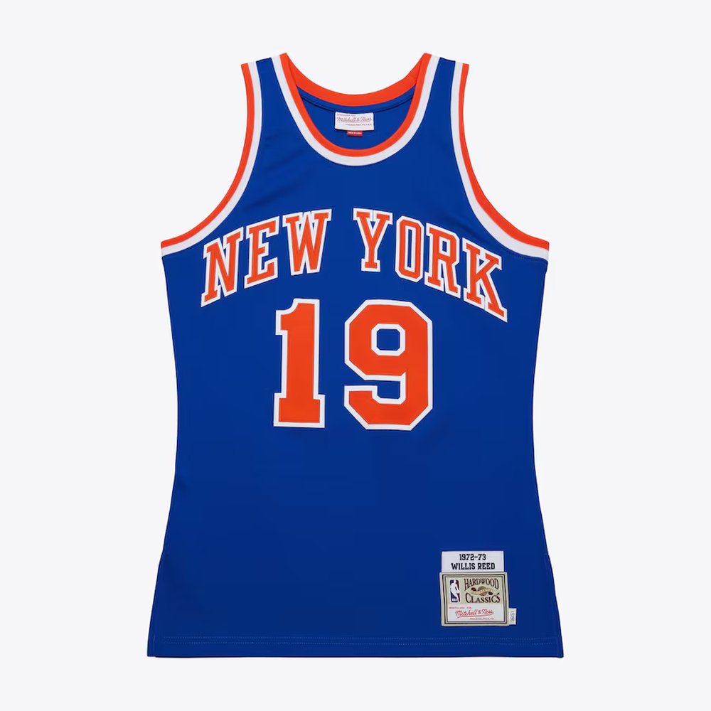 Fan Favorite Retro Men's NY Knicks #19 Willis Blue Basketball Jersey