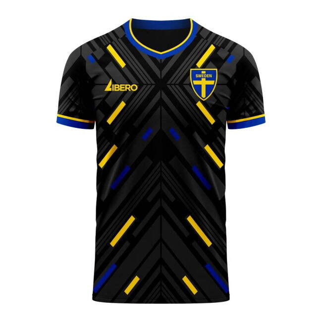 Sweden 2025-2026 Away Concept Football Kit (Libero) (ISAK 11)