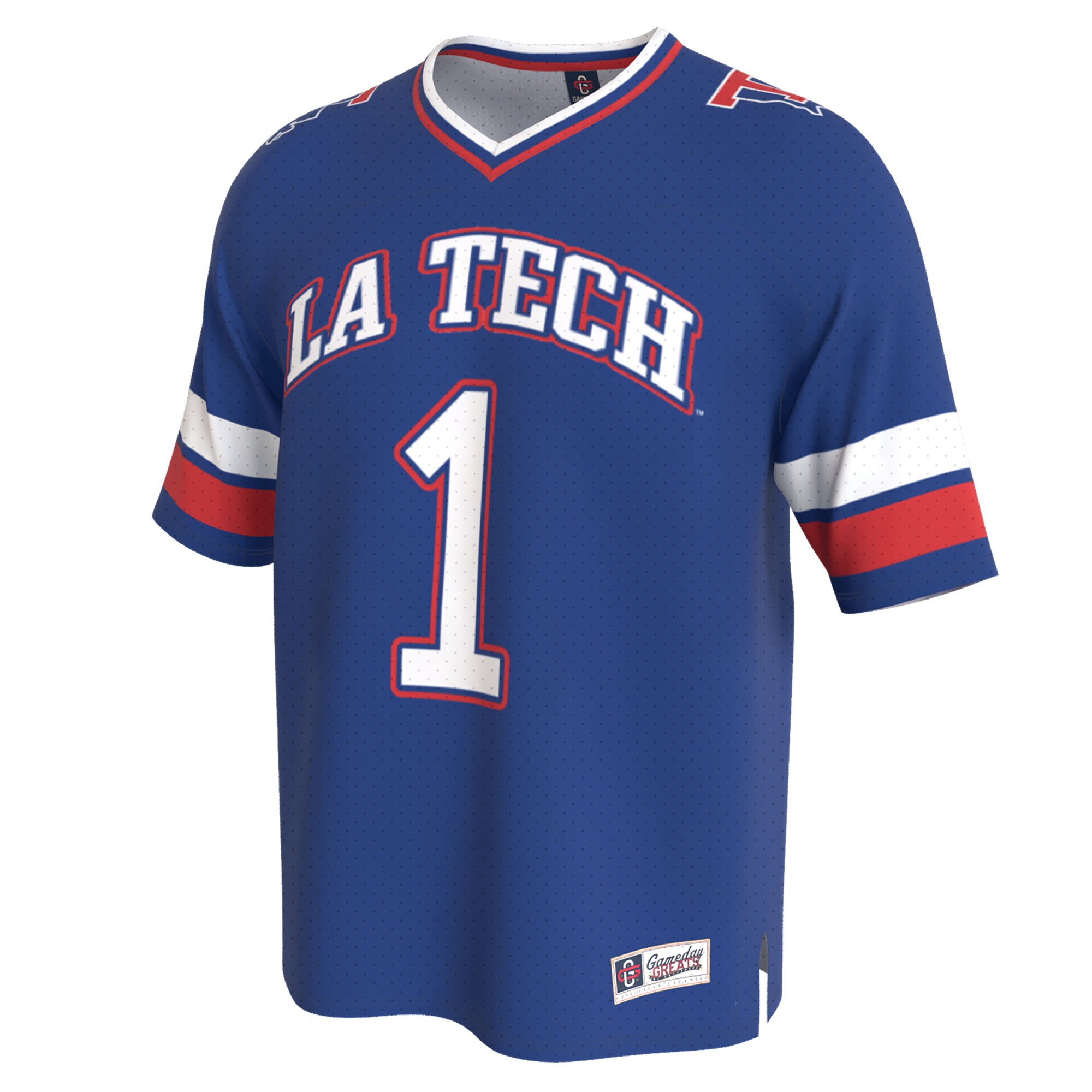 Louisiana Tech Bulldogs GameDay Greats Unisex Lightweight Collegiate Football Fashion Jersey - Royal