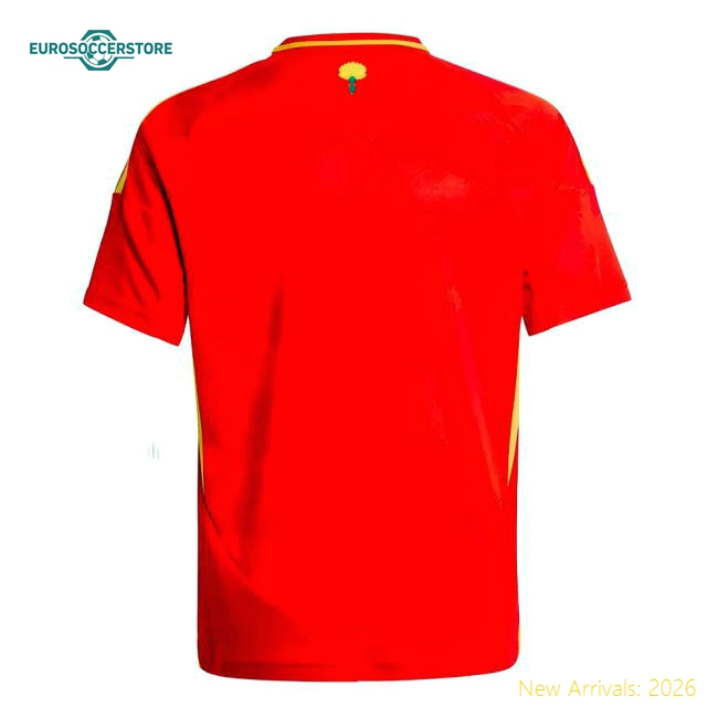 Spain Shirts Children 2024 Home Jersey Jersey Football Fan Apparel