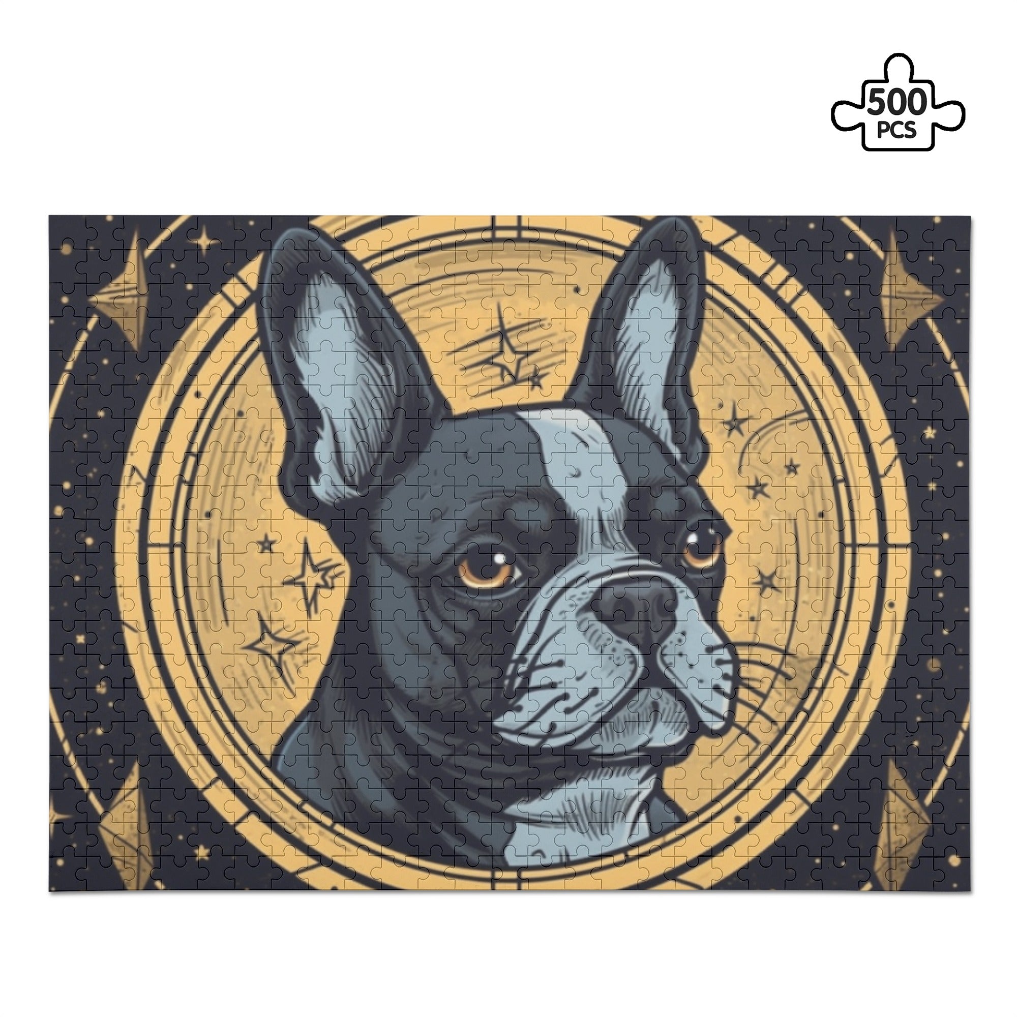 - Comfortable 500-piece Wooden Puzzle For French Bulldogs | Comfort Fit