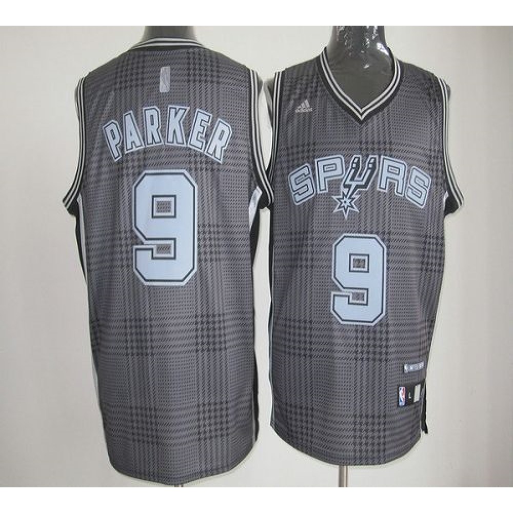 Spurs #9 Tony Parker Black Rhythm Fashion Stitched NBA Jersey