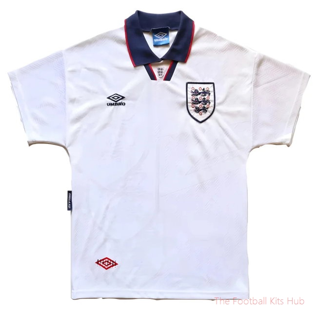 England 1993-1995 Home Shirt (XL) (Very Good) (Wright 10)