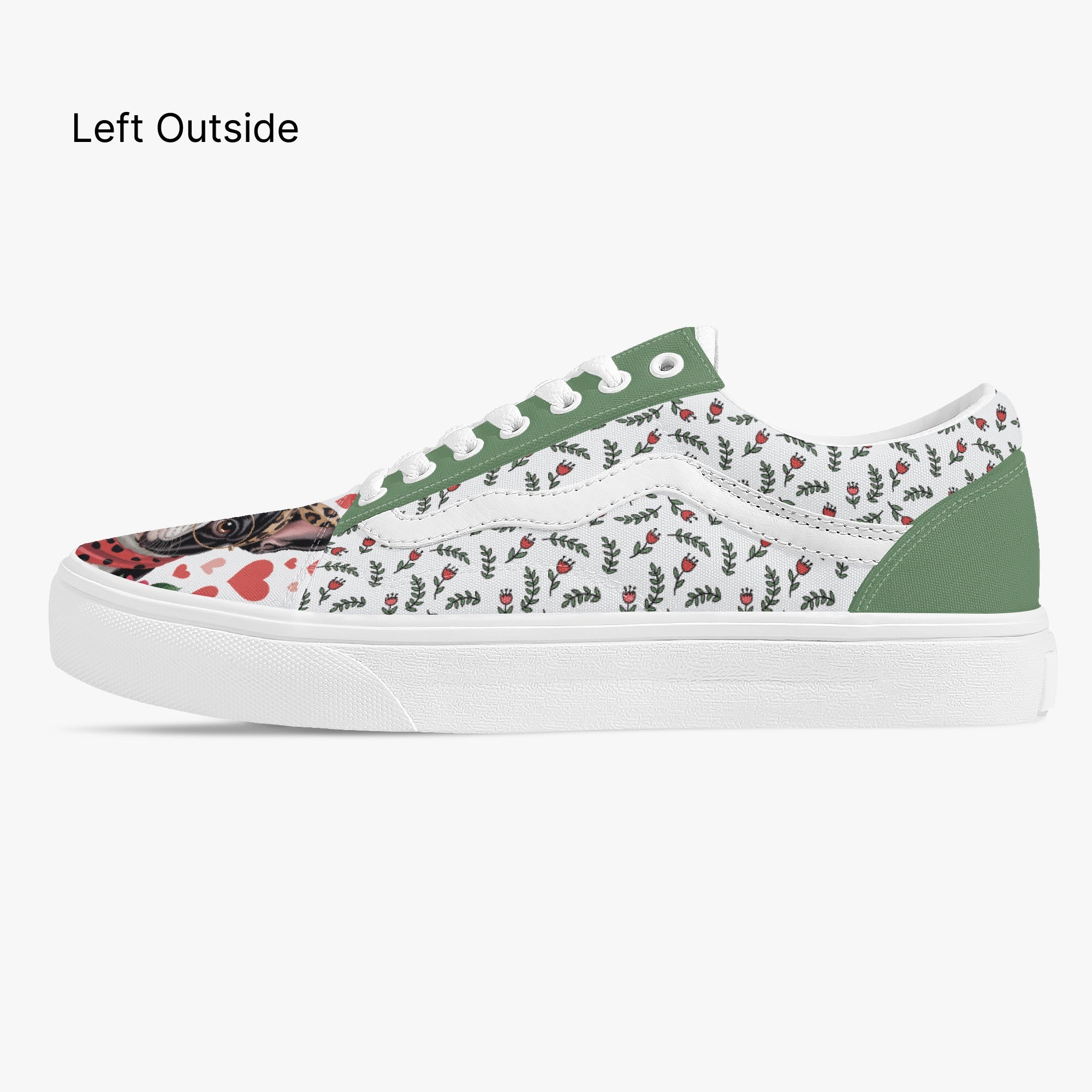 Themed Trendy Low-top Canvas Sneakers For Frenchie Fans | Trendy Style