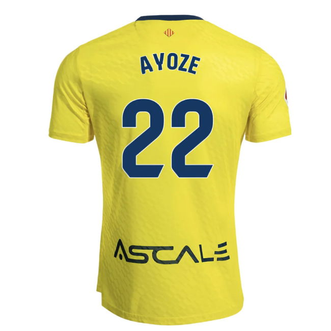 2025-2026 Camiseta Villarreal Local Hombres - Auténtica - Ayoze 22