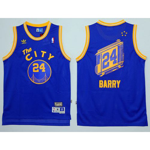 Durable Design Golden State Warriors Rick #24 NBA Performance Jersey