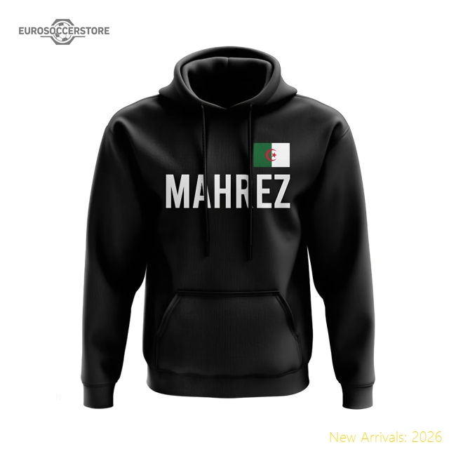 Excellent Riyad Mahrez Algeria National Team Name Hoody (black)