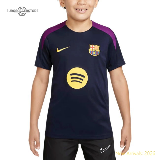 Fan-Favorite 2025-2026 Barcelona Strike Training Shirt (Purple) - Kids