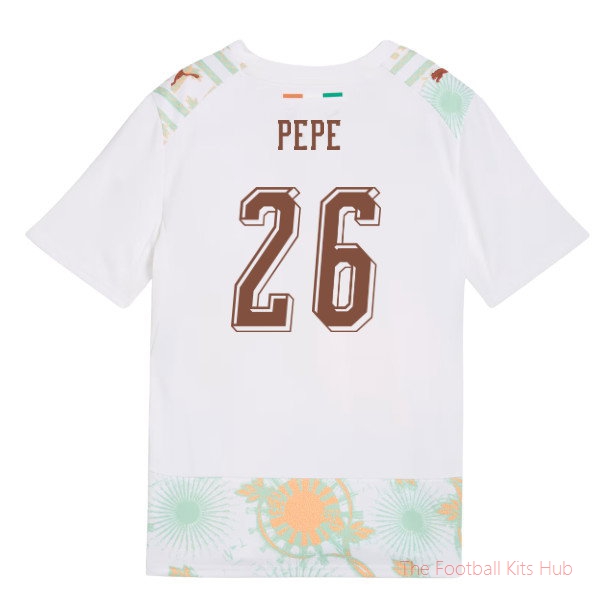 2026-2027 Ivory Coast Away Shirt (Kids) (Pepe 26)