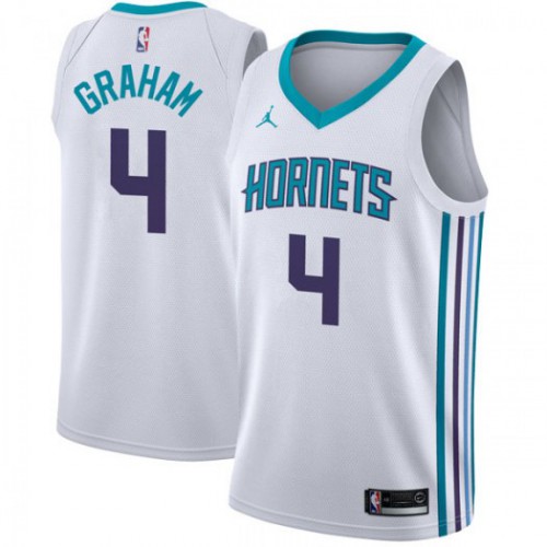 BKN White Nike C. Hornets #4 NBA Jersey Basketball Jersey Basketball Jersey
