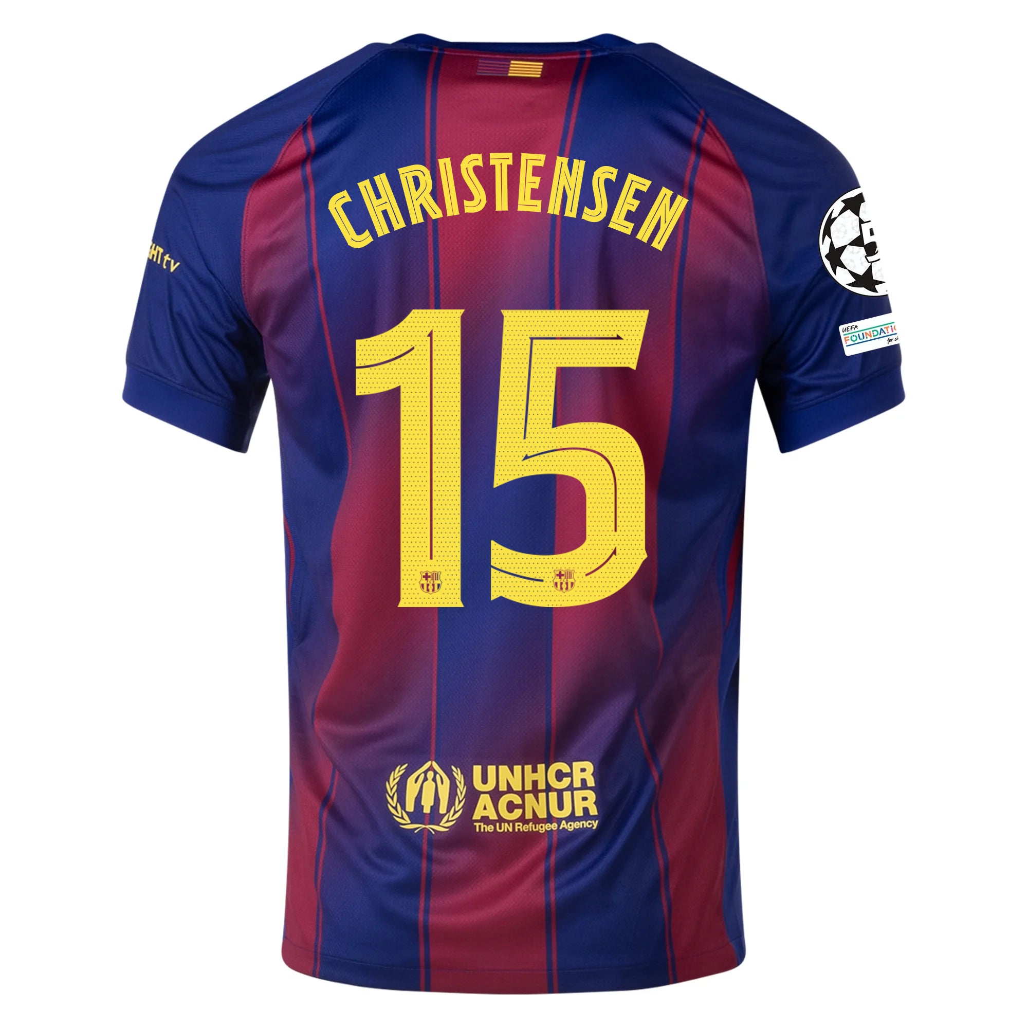 Barcelona Gold) 2025-2026 UCL Home Jersey – Authentic Shirt