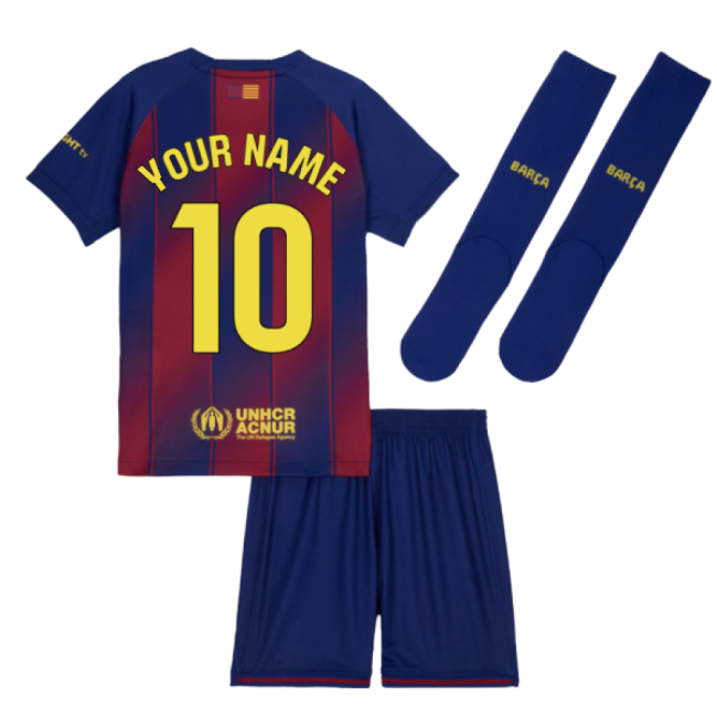 Outstanding 2025-2026 Blaugrana Home Mini Kit (your Name)
