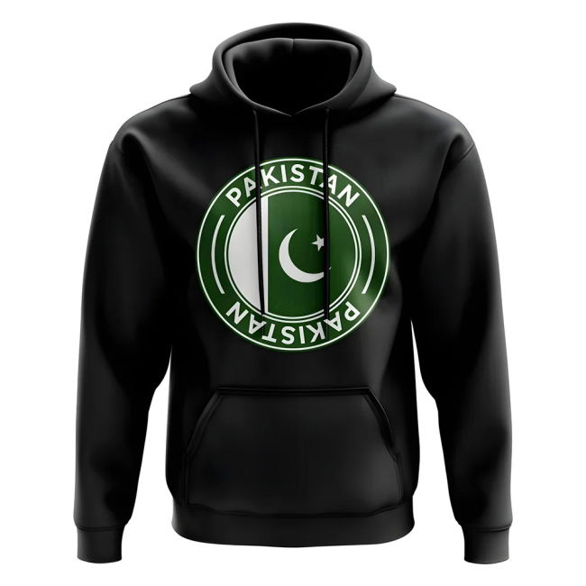 Collector'S-Item Pakistan Football Badge Hoodie (Black)