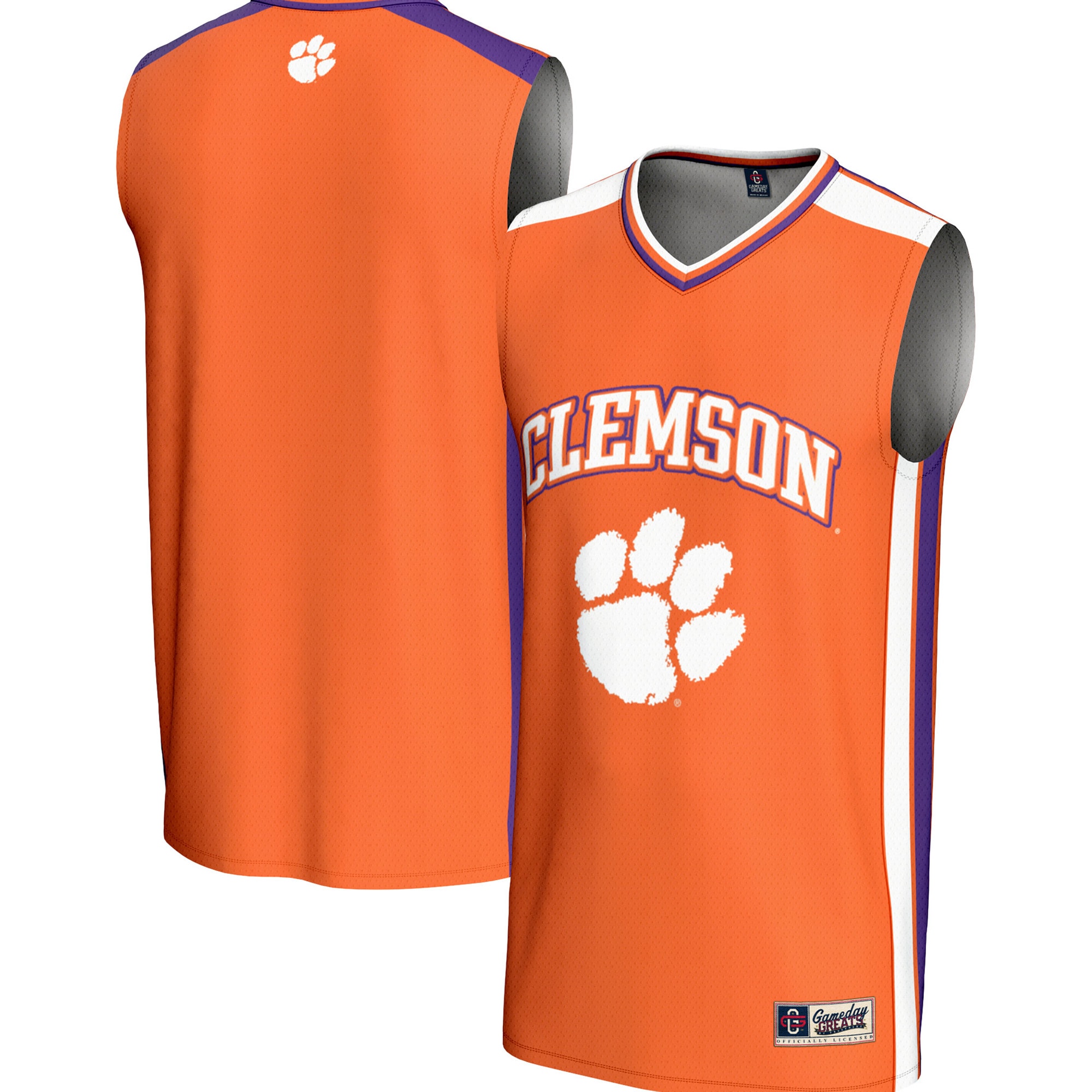 [NJP] Clemson Tigers GameDay Greats Spirit Basketball Jersey - Orange