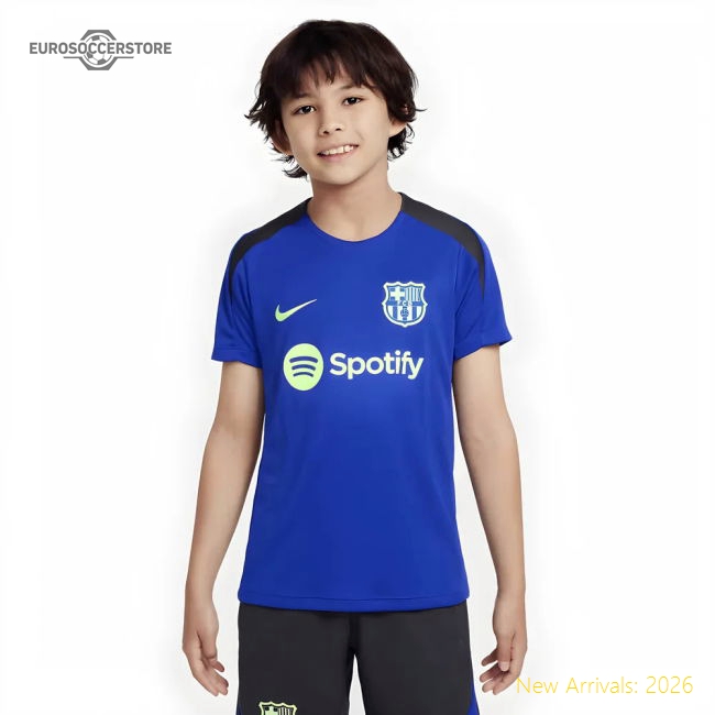 Genuine 2024-2025 Barcelona Third Training Shirt (Blue) - Kids