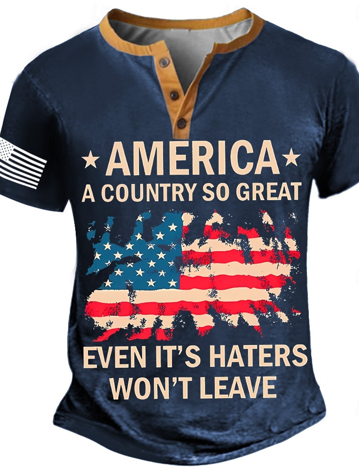 US America 250 Year Anniversary Veterans Day Men's American Flag Golf