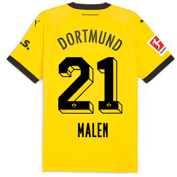 Borussia Dortmund Patch 2023-2024 Bun Home Jersey – Authentic Shirt