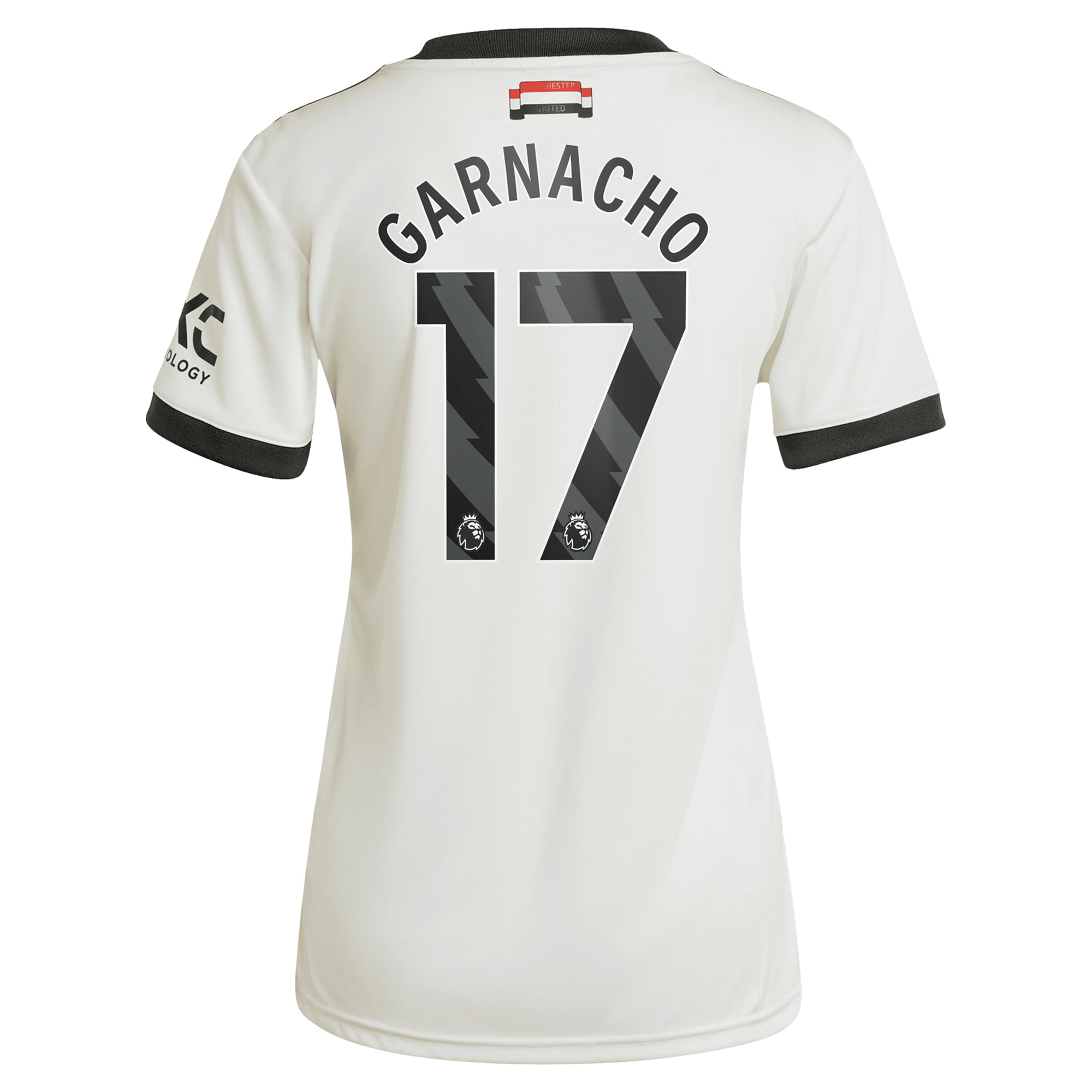 [SJH] Alejandro Garnacho Manchester United Originals Women's 2024/25 Third Replica Jersey - Cream