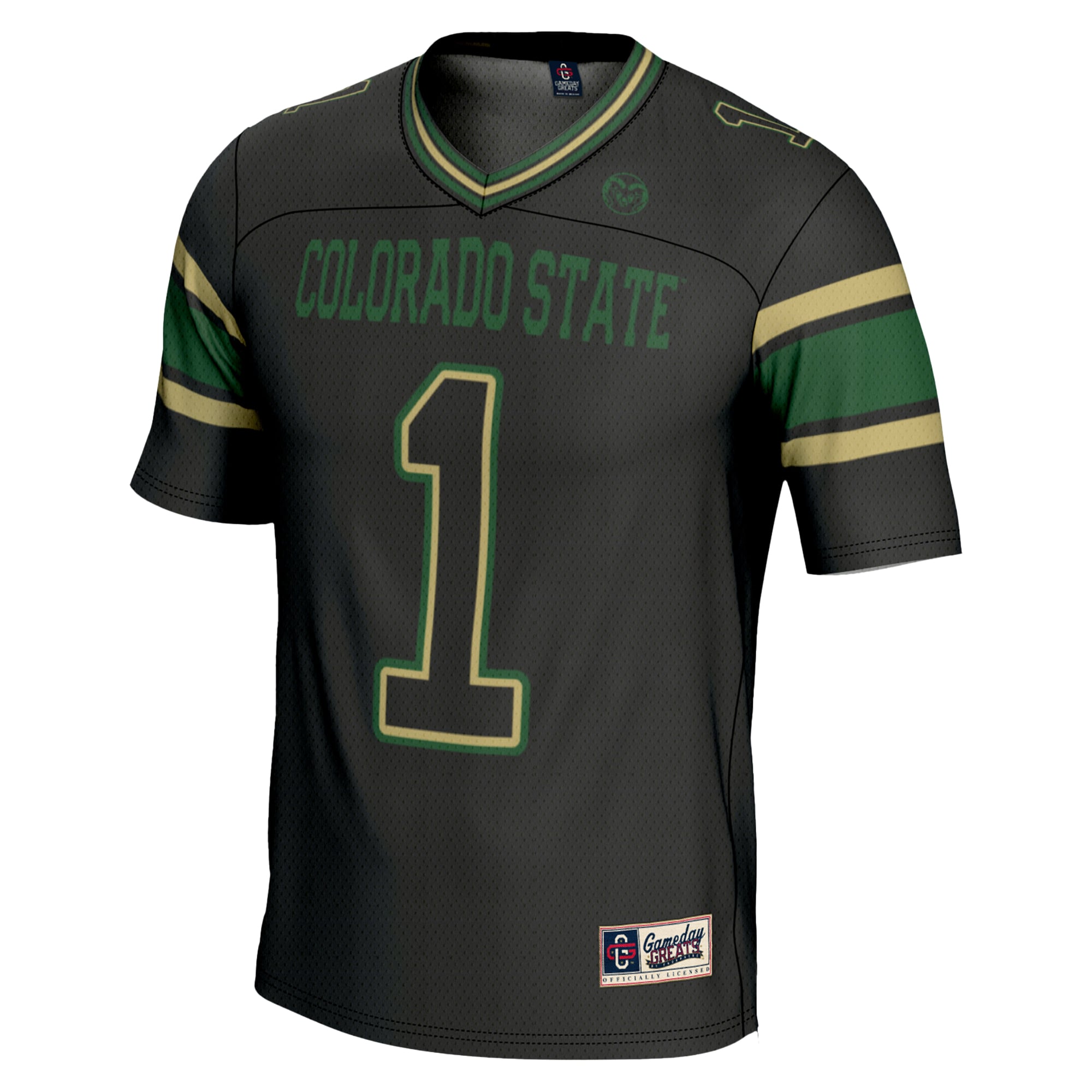 #1 Colorado State Rams GameDay Greats Endzone Football Jersey - Black