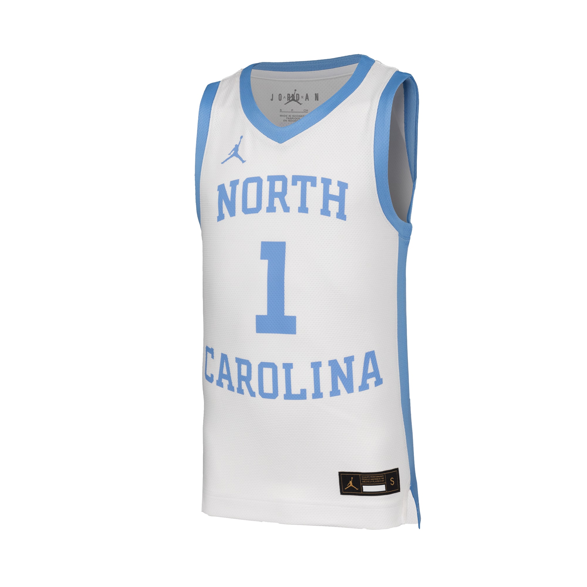[NJP] North Carolina Tar Heels Youth Retro Replica Basketball Jersey - White