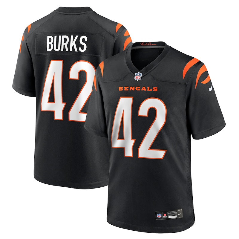 None Oren Burks Record-Breaker CIN Bengals Affordable Jersey