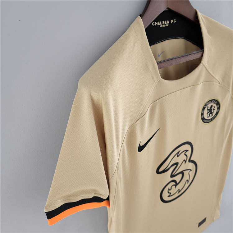 High Performance Chelsea 2223 Third Yellow Soccer Jersey Football
