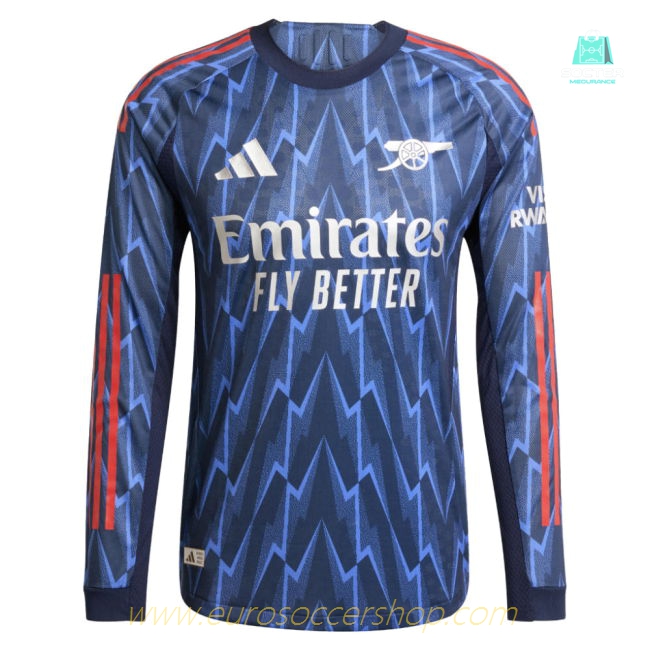 2025-2026 Arsenal Authentic Long Sleeve Away Shirt (Saka 7)