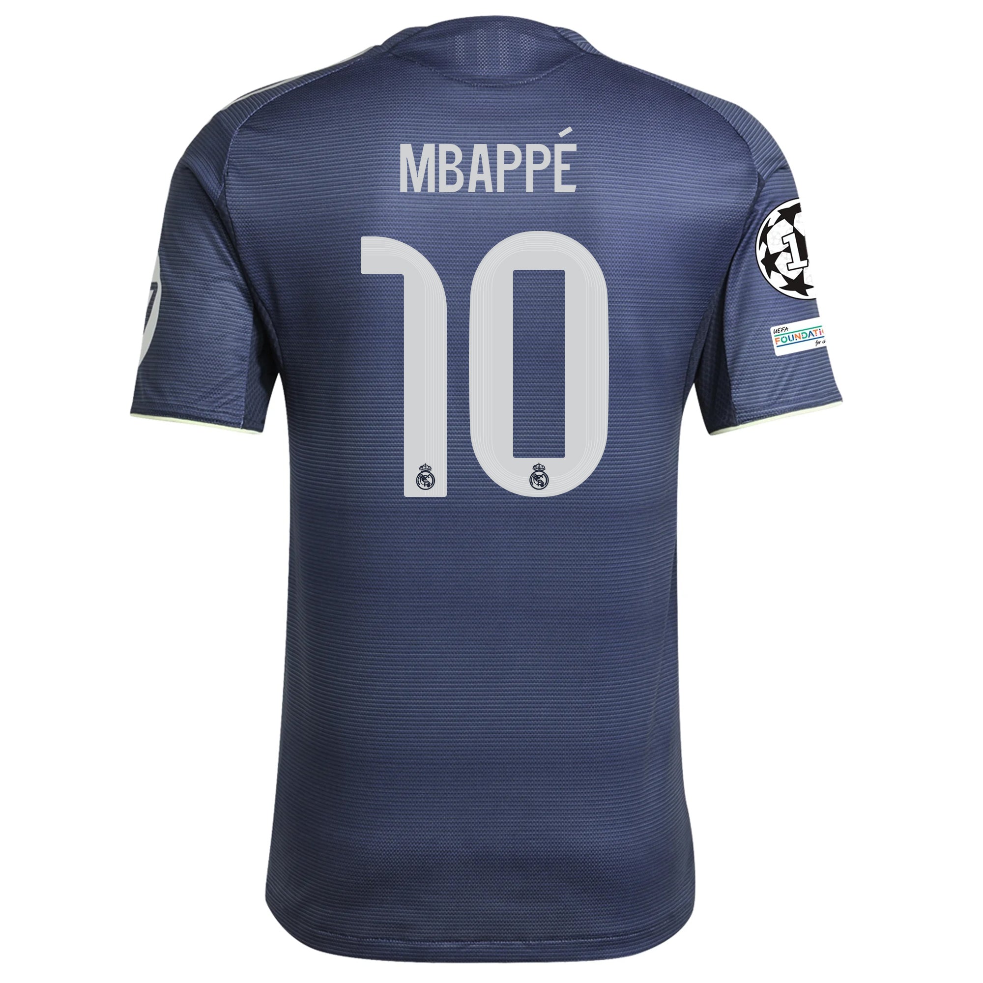 Buy Kylian Mbappe Real Madrid Authentic Away Soccer Jersey 25/26 Champions League Legend Ink