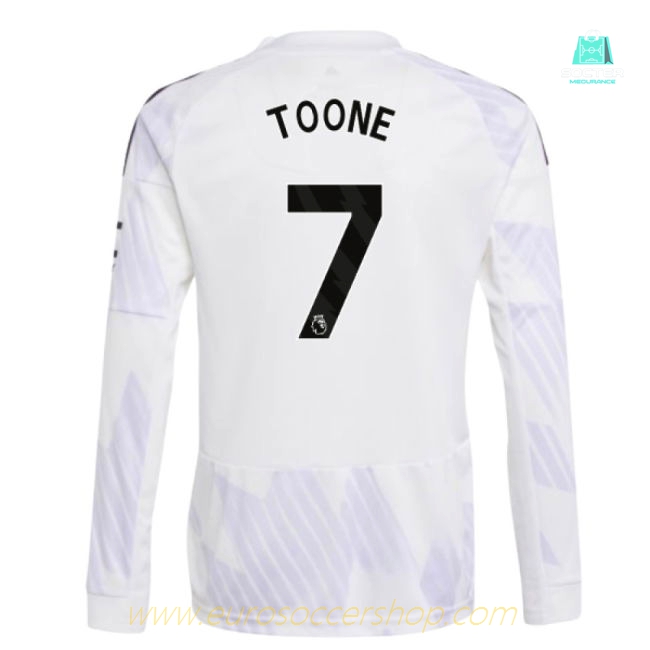 2025-2026 Man Utd Long Sleeve Away Shirt (Kids) (Toone 7)