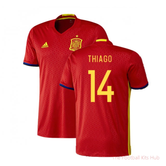 Spain 2016-17 Home Shirt (XS) (Excellent) (Thiago 14)
