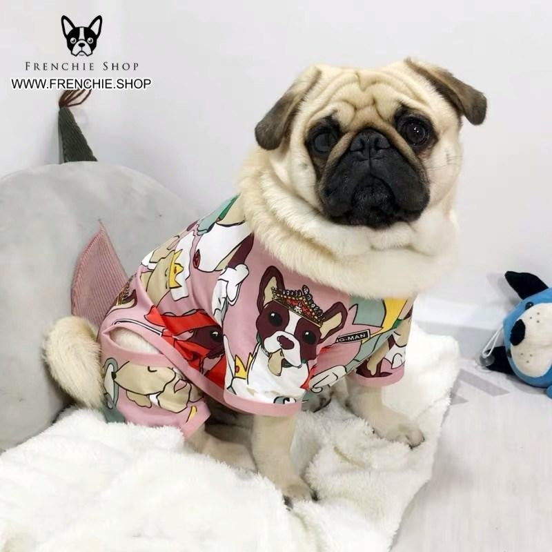 Frenchie Faces French Bulldog Summer Dress (W324)