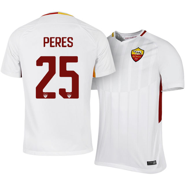 Roma Away 201718 Bruno Peres 25 Soccer Jersey Shirt - Official