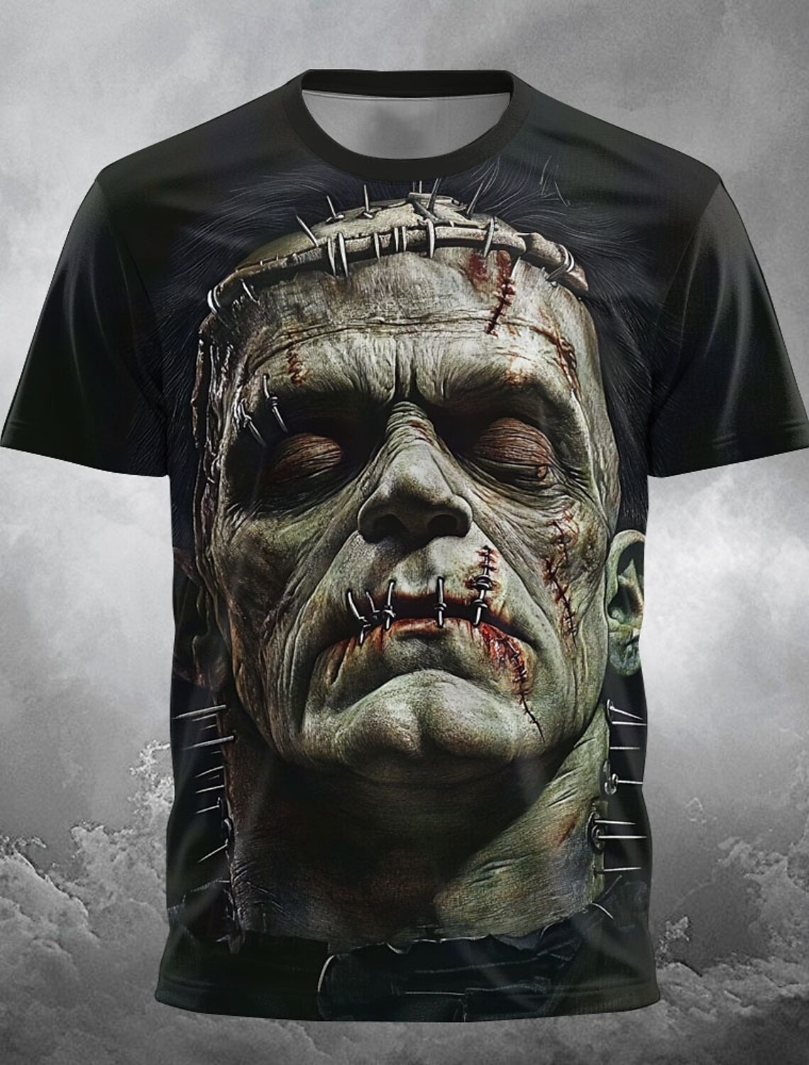 Men's Zombies 3D T Shirt Short Sleeve Print Crew Neck Exaggerated