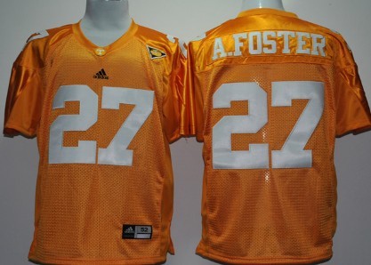 Men's None #27 Arian Foster Orange 2024 replica moisture wicking