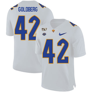 Men's None #42 Marshall Goldberg White 2024 game day alternate jersey