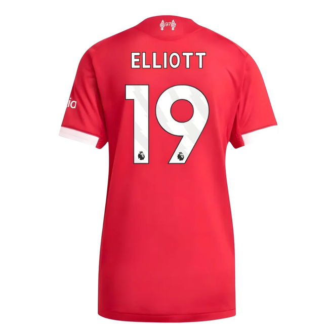 2025-20 Liverpool Home Shirt with Elliott 19 L M Women S