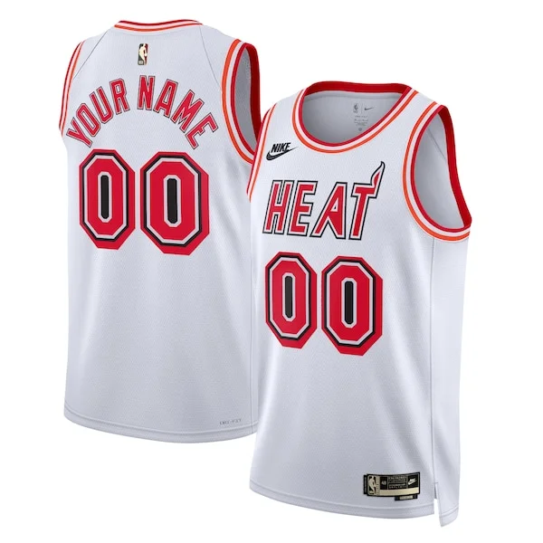 Miami Heat Nike Unisex 2022/23 Custom Swingman Jersey - Classic Edition - White