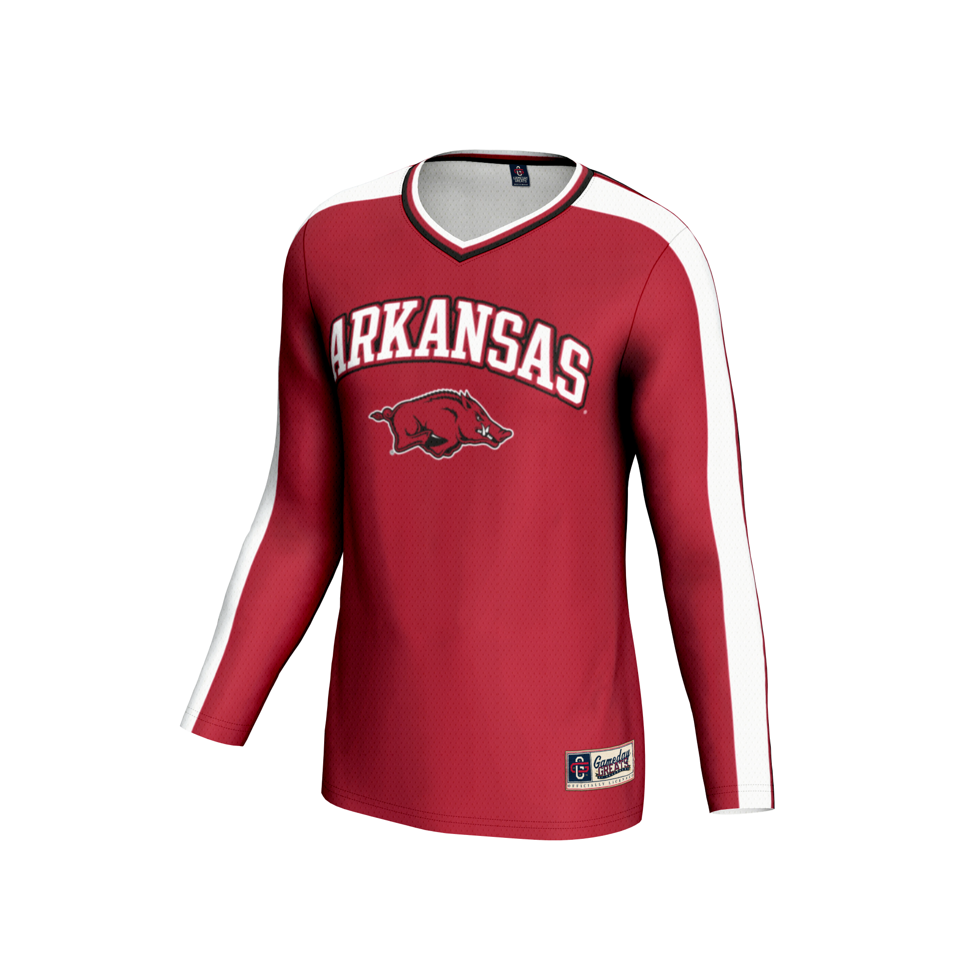 [DDG] Arkansas Razorbacks GameDay Greats Unisex Women's Volleyball Lightweight Fashion Jersey - Cardinal