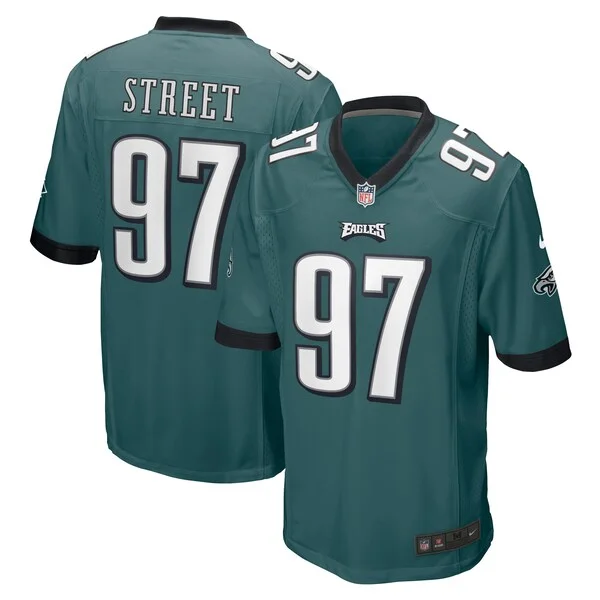 None Kentavius Street Game Jersey - Green | NFL Player Jersey