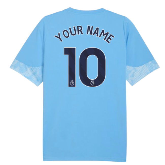 2025-2026 Man City Training Shirt Light Blue - Kids Your Name