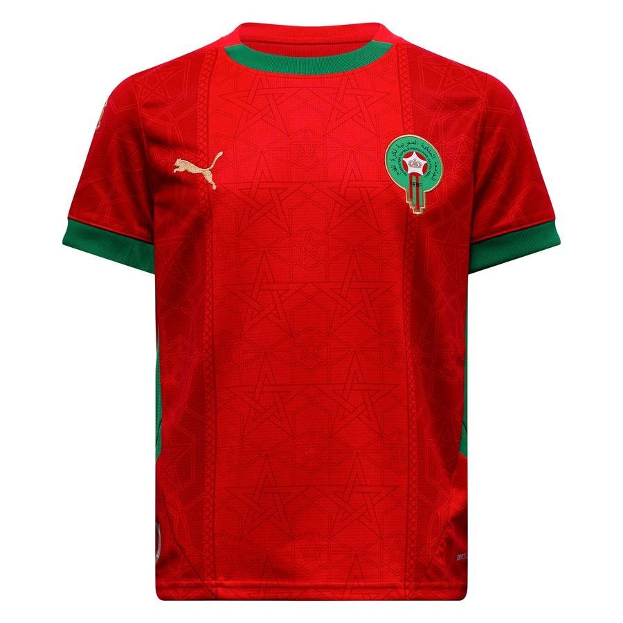 Morocco Home Shirt Africa Cup Of Nations 2025 Kids