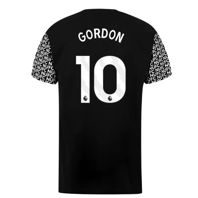 2025-2026 Newcastle Shirt (Black) (Gordon 10) (Black) | Comfortable