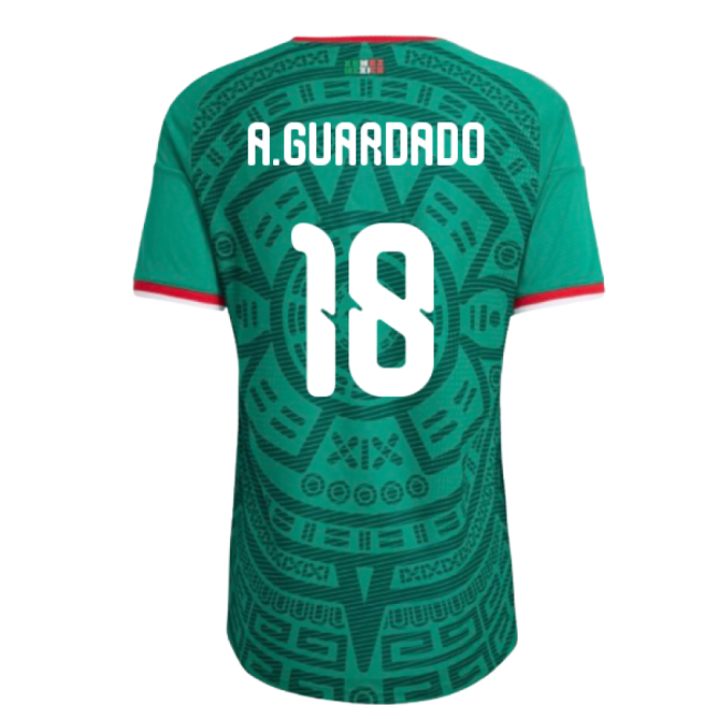 2026-2027 Mexico Authentic Home Shirt (A.Guardado 18)
