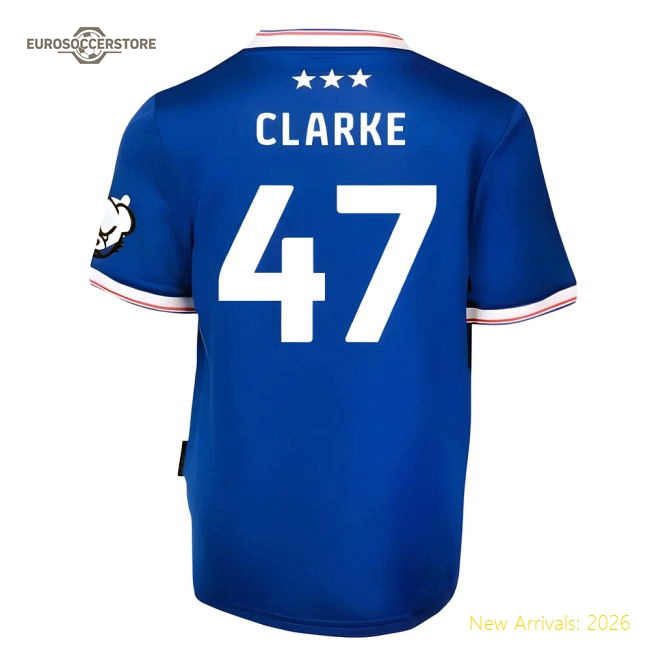 2025-2026 Football Team Kids Soft Clarke Jersey Kids-safe Technology