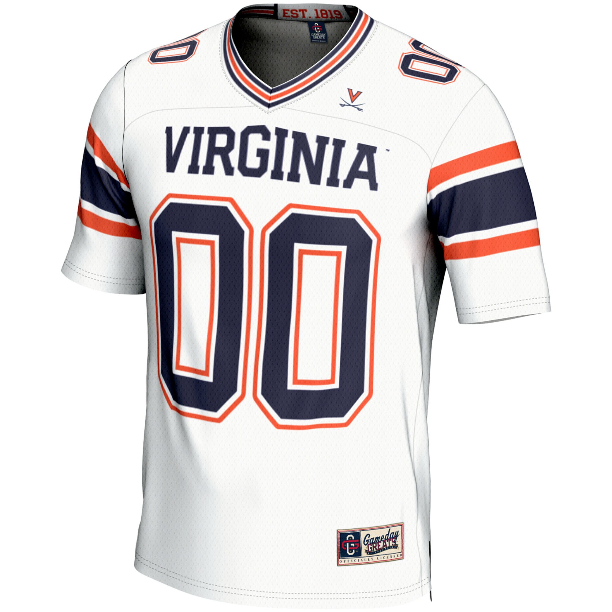 [NJP] Virginia Cavaliers GameDay Greats Youth NIL Pick-A-Player Football Jersey - White