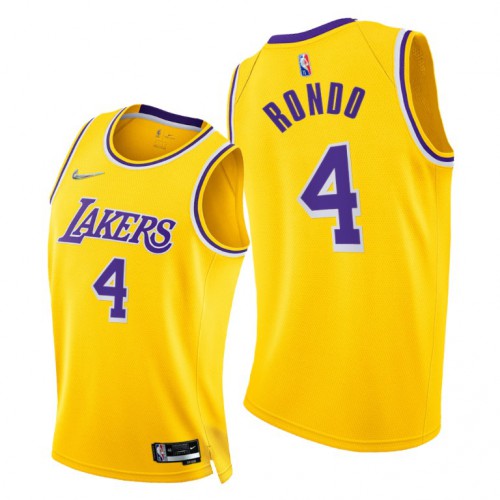 Lakers Rajon Rondo #4 Superior 2021 75th NBA Statement Edition Jersey