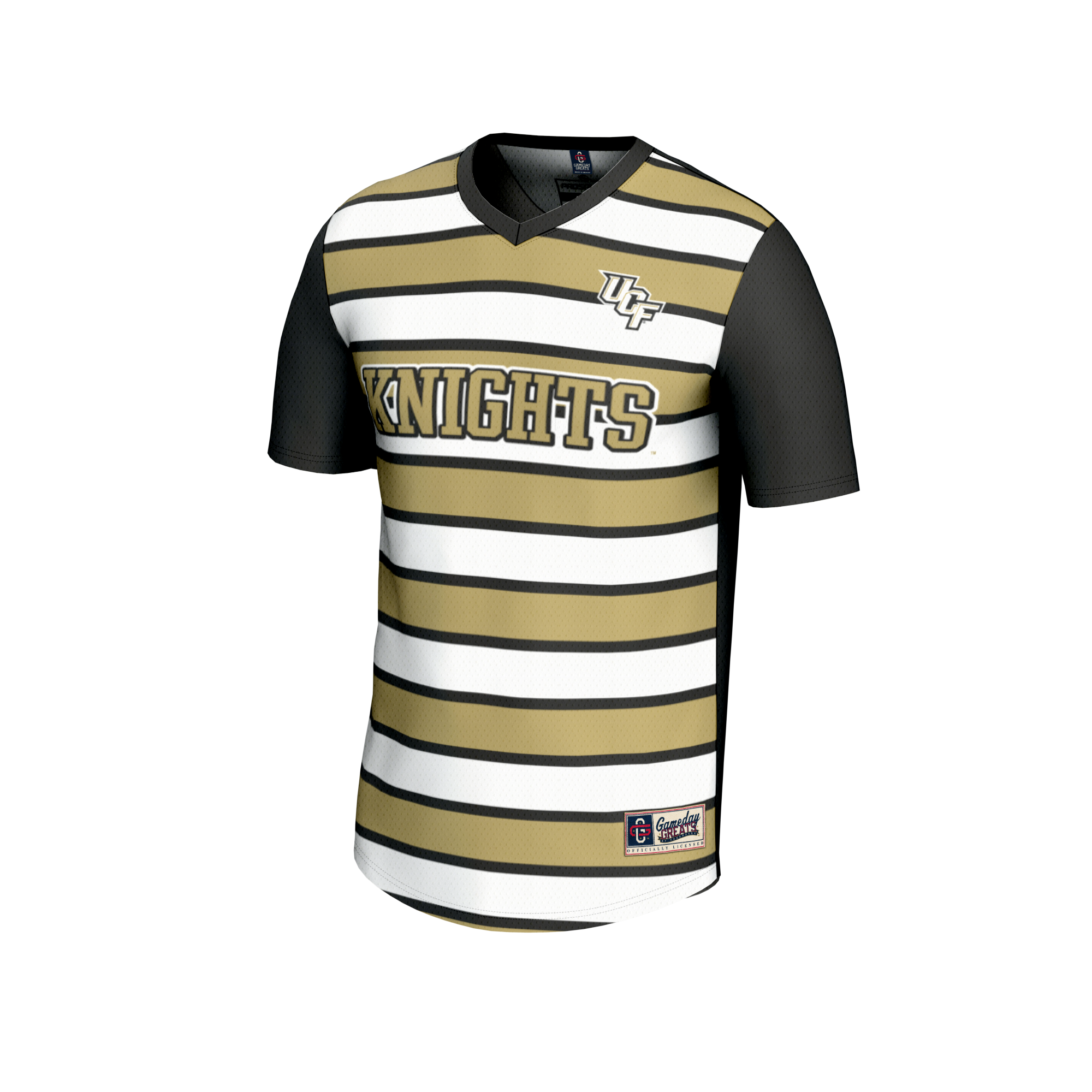 [JED] UCF Knights GameDay Greats Unisex NIL Pick-A-Player Collegiate Women's Soccer Lightweight Fashion Jersey - Black/Gold