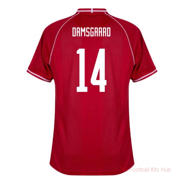 Denmark 2026-2027 Home Shirt Damsgaard #14 Country Football Kit