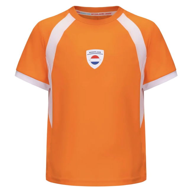 2025 Netherlands WEC Poly T-shirt (Orange) - Kids (Wilms 2)